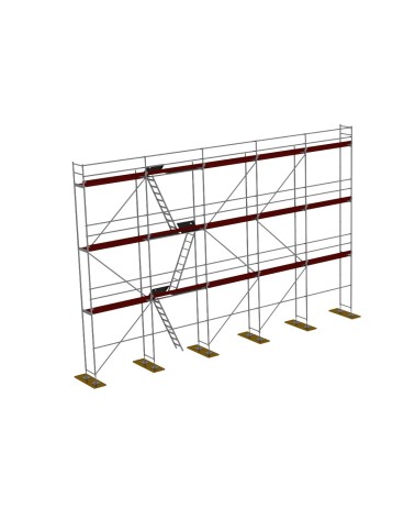 WYNAJEM | Rusztowanie elewacyjne Plettac 120m2